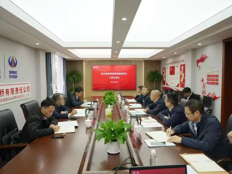 四川路橋黨委副書記、副董事長、總經(jīng)理羊勇率隊到直屬企業(yè)調(diào)研